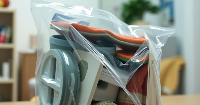 Saco plástico transparente com adesivo: a solução prática para organização e armazenamento